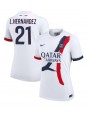 Paris Saint-Germain Lucas Hernandez #21 Bortedrakt Dame 2024-25 Korte ermer